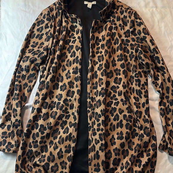 Jackets & Blazers - Leopard Print Women's Coat